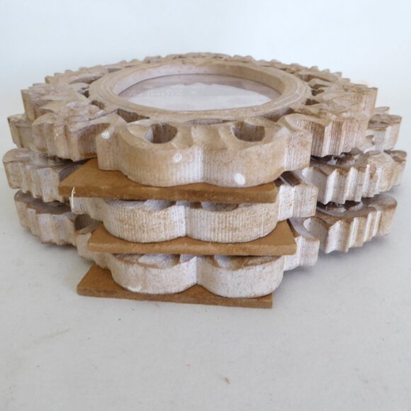 NEW 4” x 6” 5” x 7” OVAL RUSTIC CARVED ANTIQUE PICTURE FRAME SHABBY CHIC 3 QTY - Picture 15 of 16